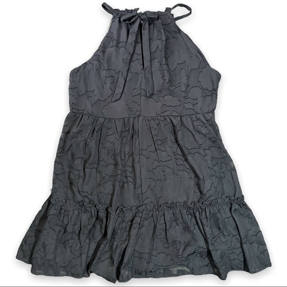 NWT Francesca Trixxi Black Bridgette Floral A-Line Mini Dress sz M - Picture 4 of 13